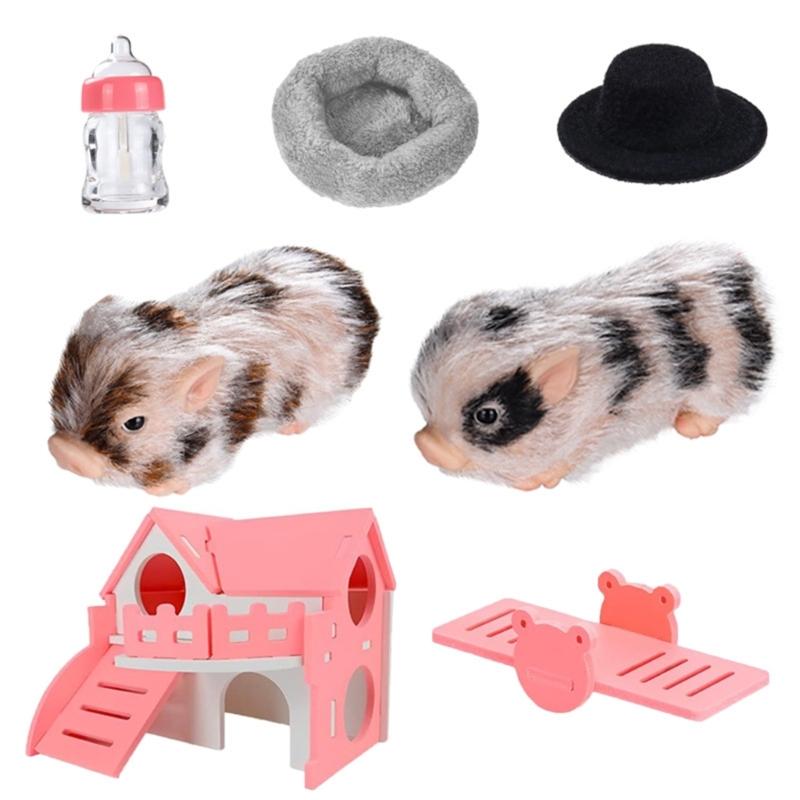 Interactive Animal Model Squeeze Pig Sensory Toy For Children Pretend Play Set