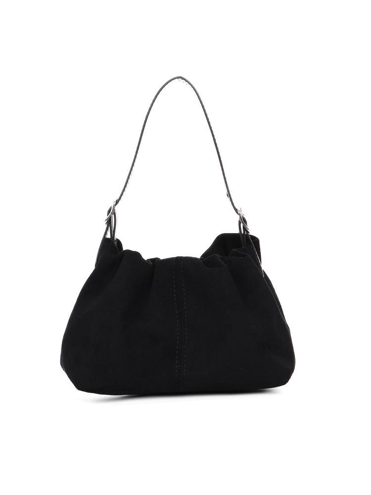 New Arrival Suede Cloud Pleated Shoulder & Crossbody Bag - Fashionable & Versatile for Autumn/Winter