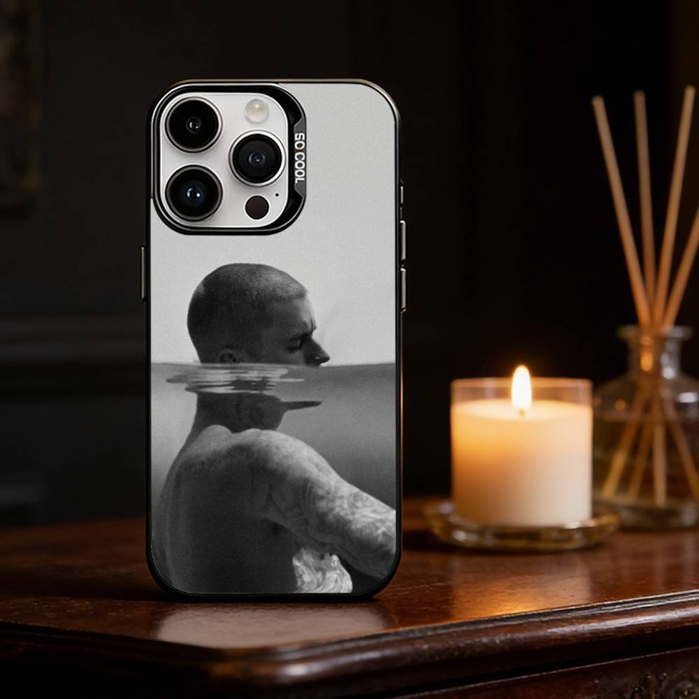 Swag J-Justin B-Bieber Phone Case For iPhone 17 16 15 14 13 12 11 Pro Max Plus Silver Matte Black Cover