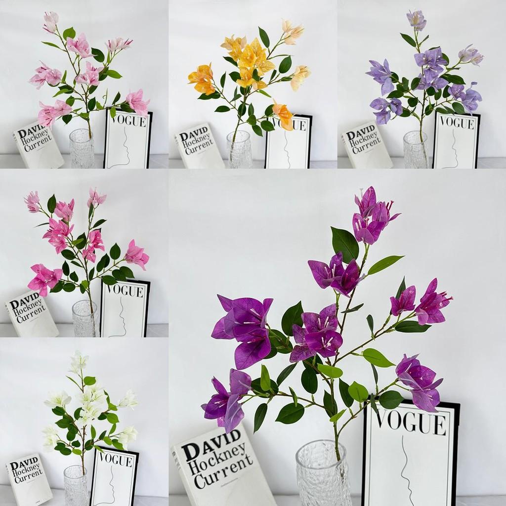 Spp Artificial Bougainvillea Flower Arrangement With Soft Plastic For Decor Home