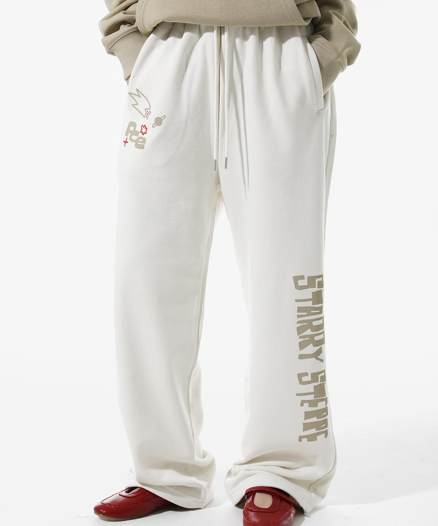 PEACE MAKER Starry Steppe Donkey Sweat Pants (Ivory)