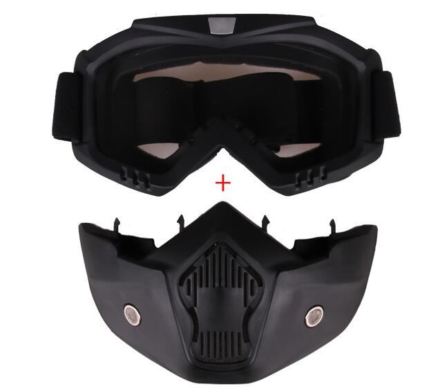Detachable Anti-fog Mask Goggles Helmet Goggles for Riding Ski Motorcycle