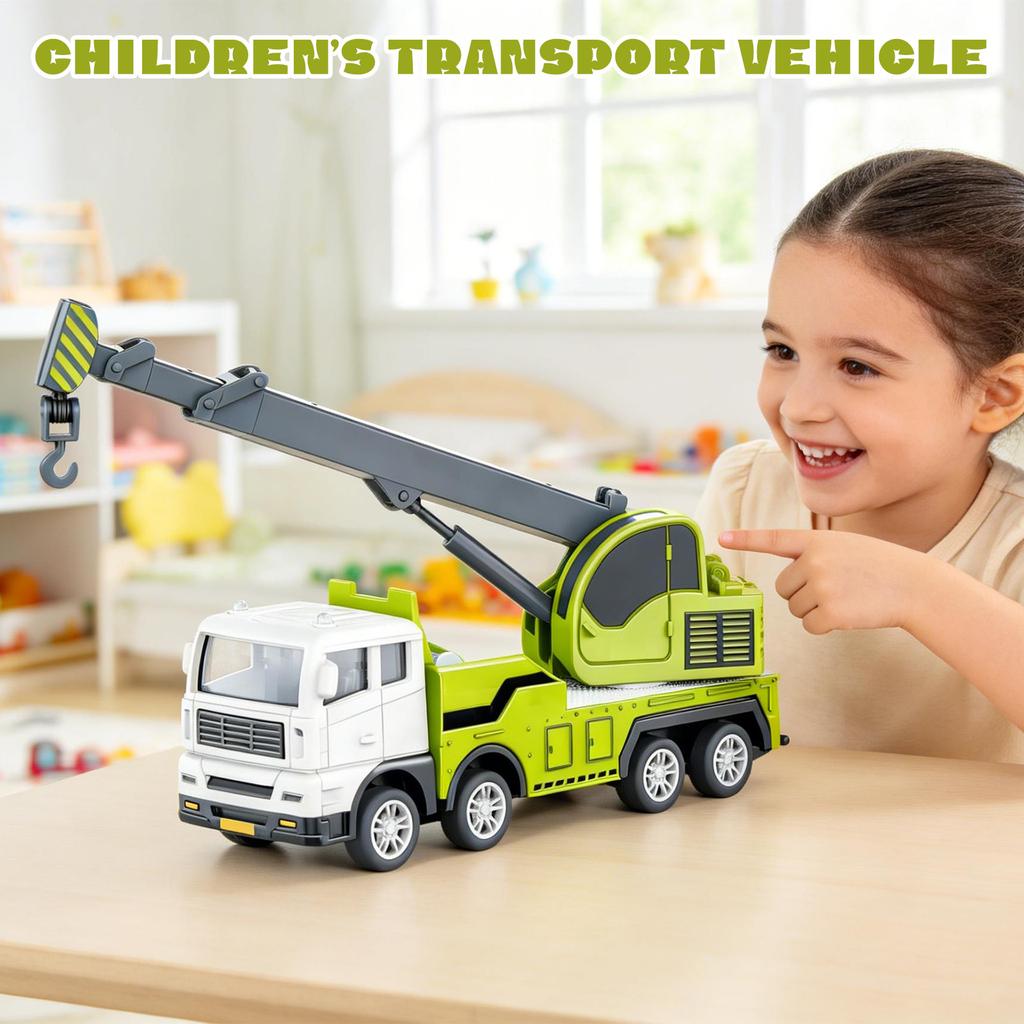 Model Simulation Transport Engineering Vehicle Telescopic Arm Boy's Educational Toy Car