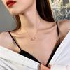 New Classic Titanium Steel Small Waist Necklace Korean For Woman Fashion  Luxury Neck Chain Sexy Girl's Clavicle Chain