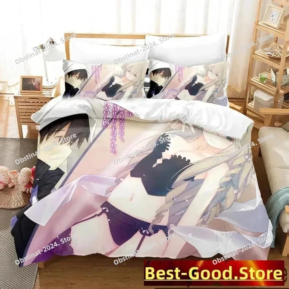 Anime Unbreakable Machine-Doll Printed Bed Set Duvet Cover Pillowcase Bedding Set Bed Linen Sheet Quilt Full Queen King Size