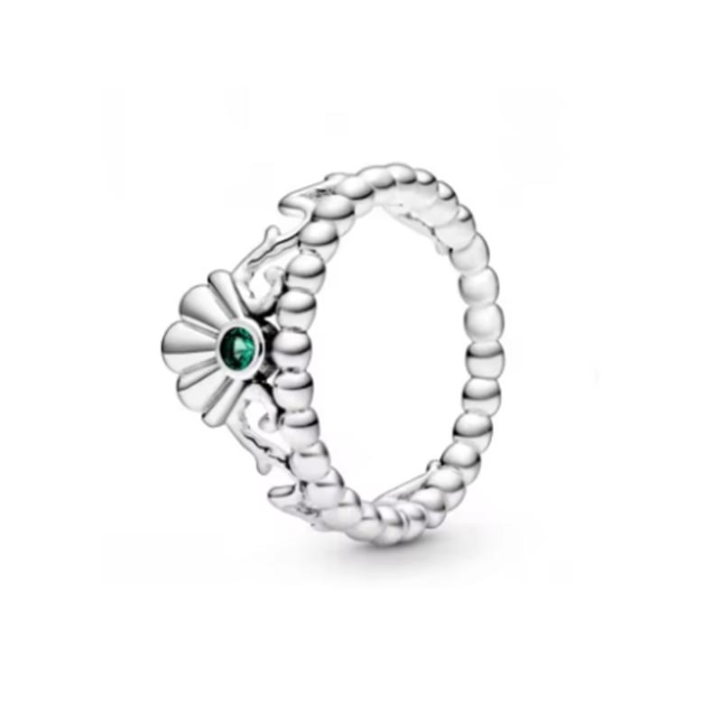 New 925 Silver Sparkling Bow Double Hearted Zircon Ring for Women DIY High Quality Wedding Jewelry Gifts