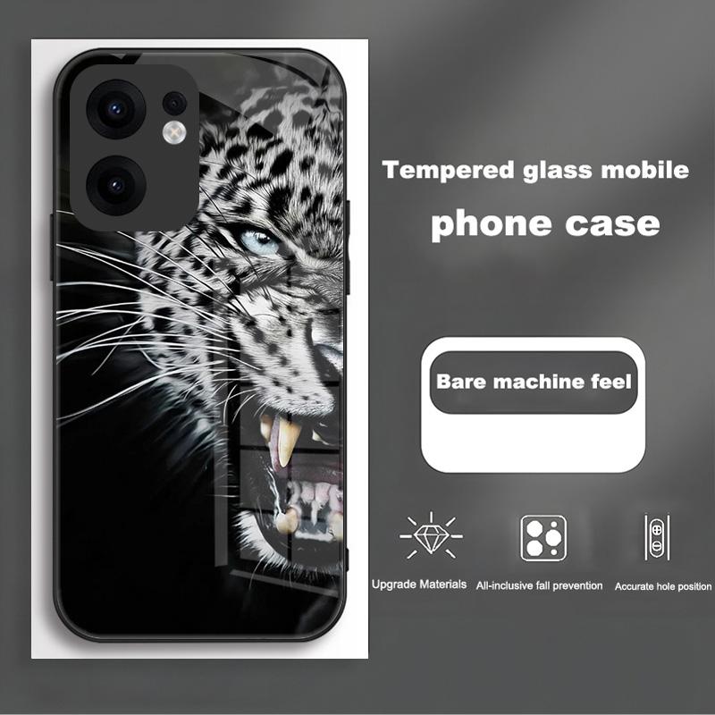 For Oppo Reno 13 12 Pro Case Cover Tempered Glass Phone Case Hard Fundas Coque For Oppo Reno13 Reno12 F Pro Protective Shell
