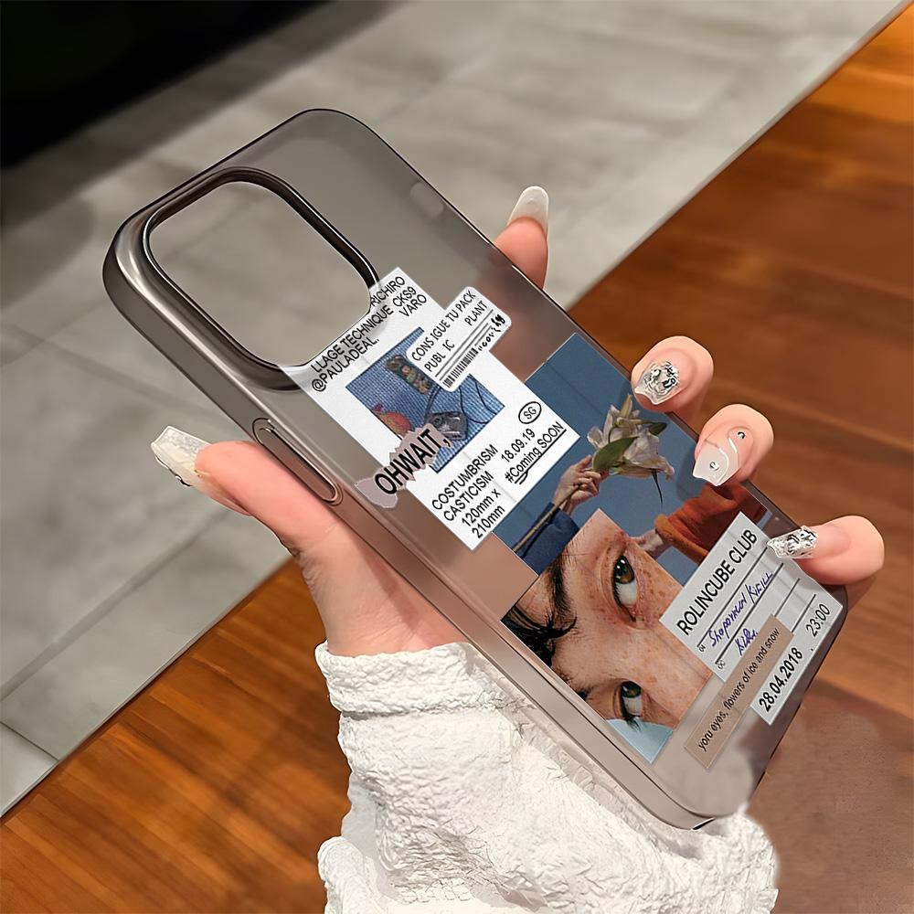 Mobile Phone Cases for iPhone 11 13 15 Pro Max 12 14 Pro Max Case iPhone 16 15 Plus 13 Pro 12 Mini 13 Mini Frosted Texture Painted Cartoon Flowers