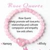 Festliche Geschenke Süßes Rosa Rosenquarz Herz Perlenarmband Modeschmuck Für Frauen Tägliches Tragen Stilvolles Und Leicht Zu Kombinierendes Accessoire