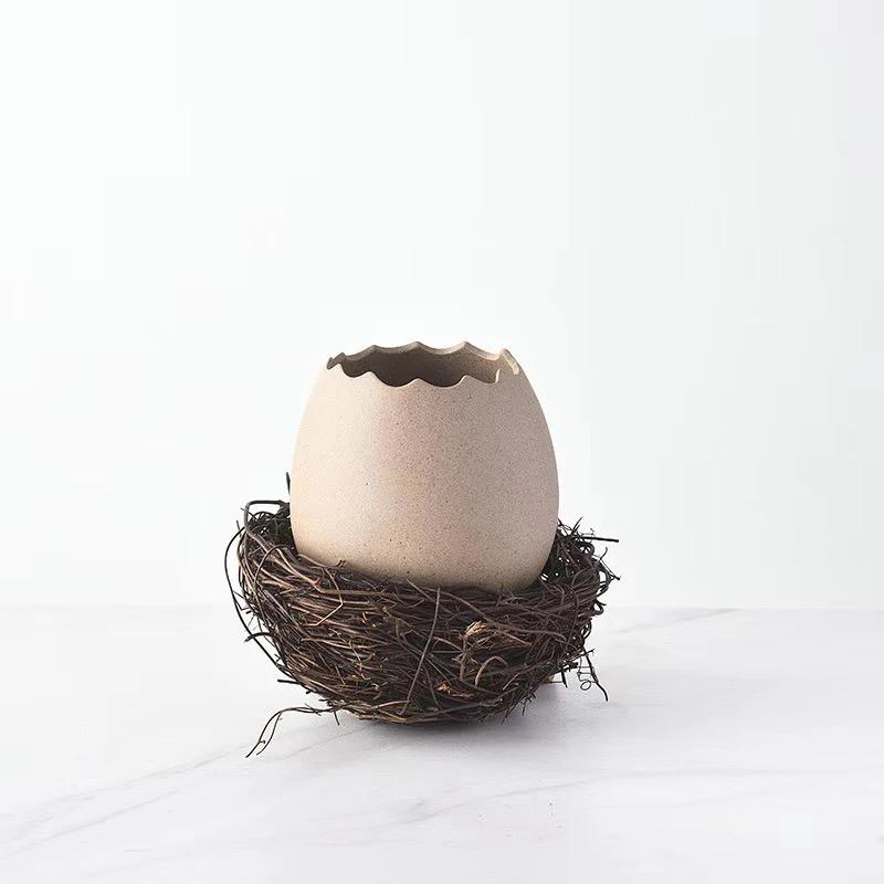 Creative INS Ceramic Eggshell Bird’s Nest Bowl – Ramen, Dessert & Snack Bowl