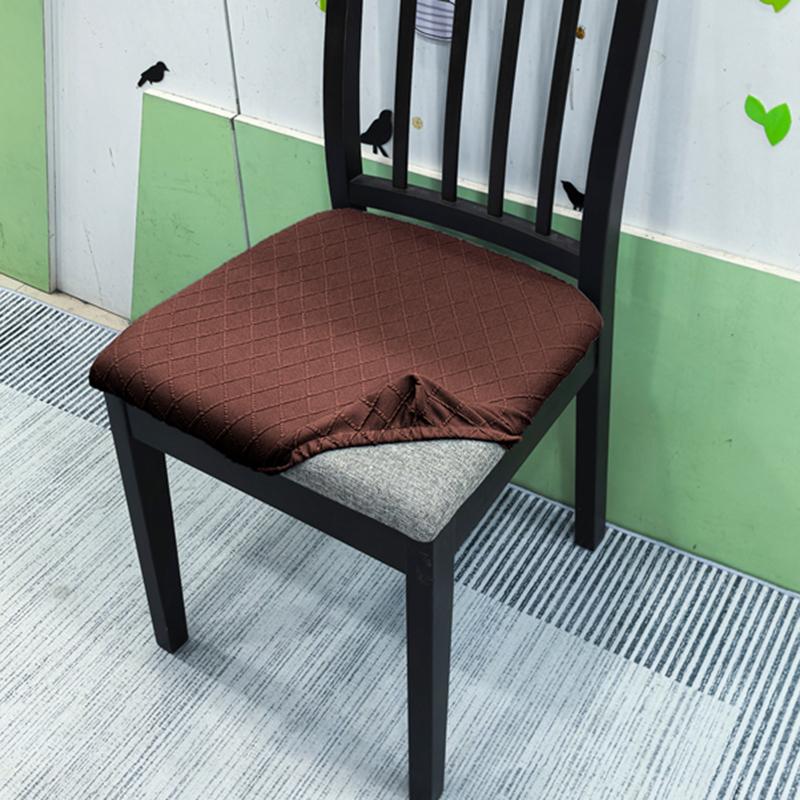 Stretch Chair Seat Covers 1/2/4/6Pcs Removable Washable Dining Chair Covers Anti-Dust Dining Roomseat Cushion Slipcovers