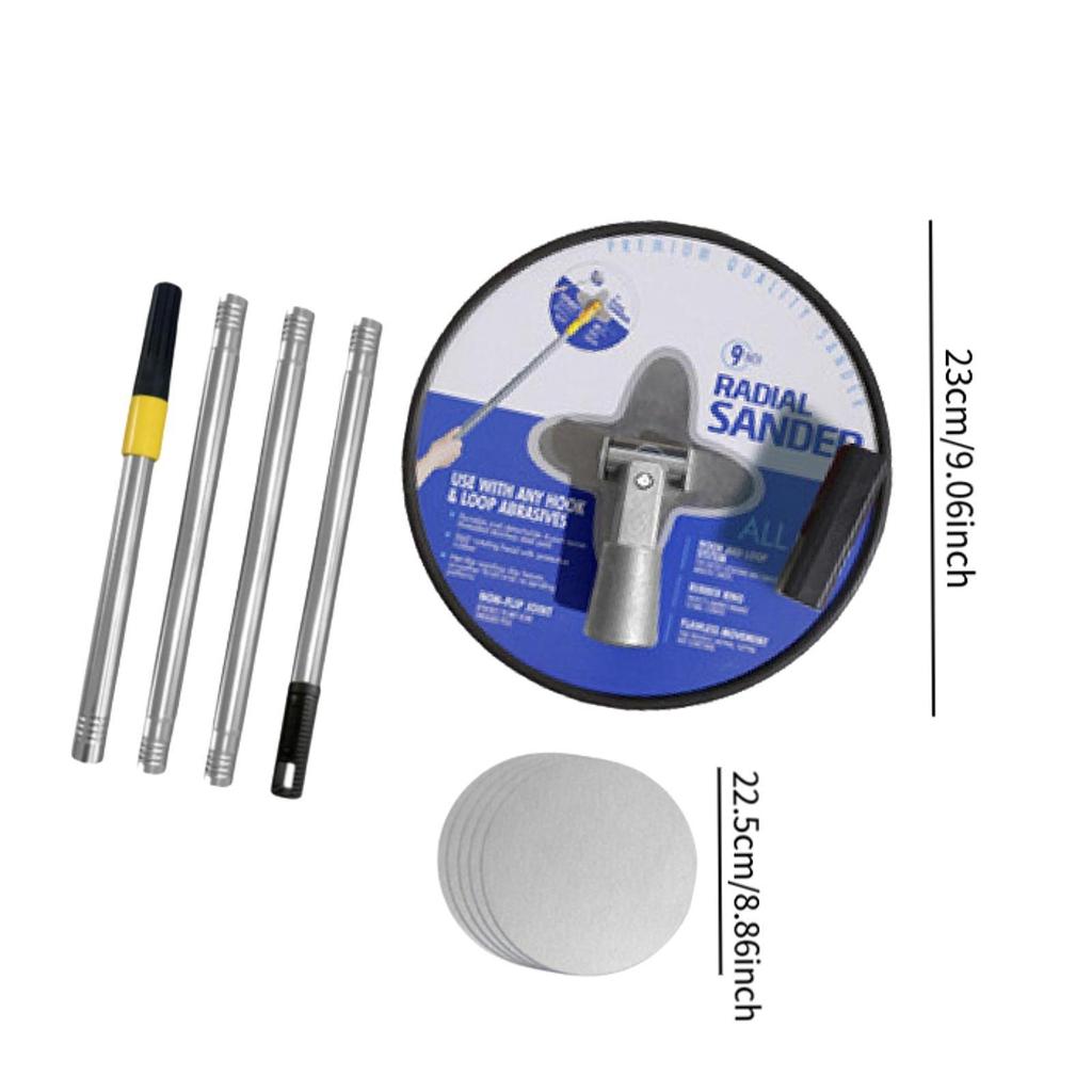 Pole Sander for Drywall Handheld with Extension Pole Labor Saving with Light