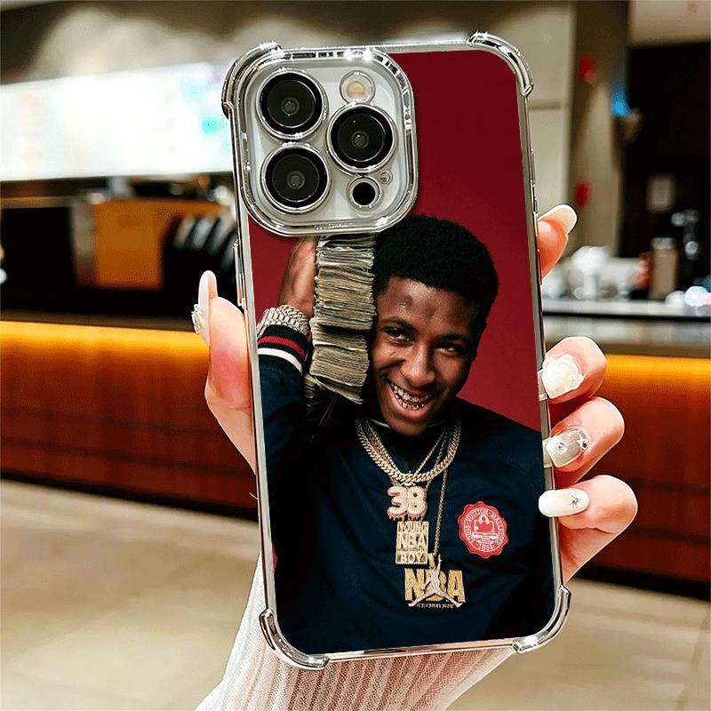 Rapper YoungBoy Soft Phone Case For iPhone 15 16 17 Air 14 Pro Max 16E Plus 13 12 Mini Plating Anti-Fall Fundas