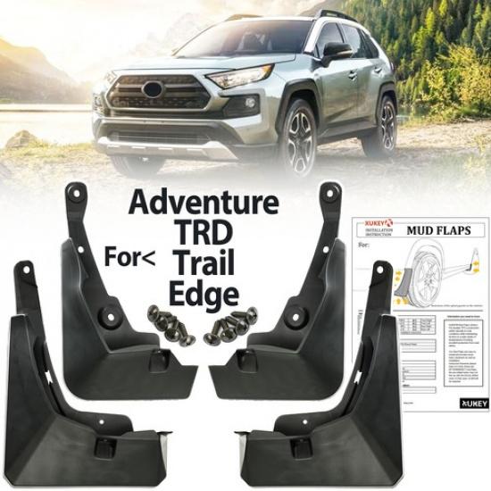 4x Mud Flaps Splash Guard For Toyota RAV4 19-25 Adventure EDGE TRAIL Front Rear