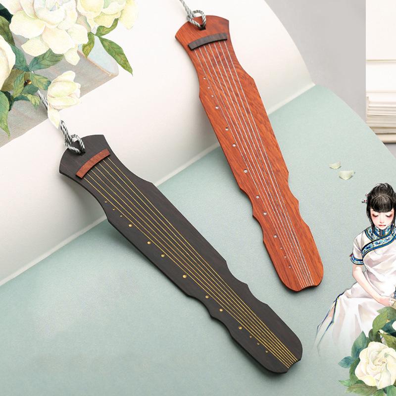 Rosewood Hollow Design Bookmark In Gift Box - Chinese Style Wooden Crafts Festival Gift