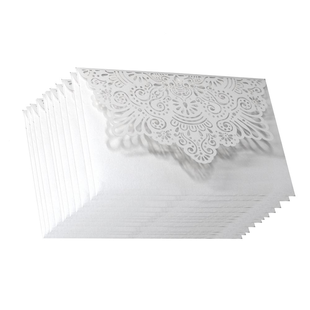 50x Cartão de Convite para Festa de Casamento Aniversário Festa Romântica Corte a Laser