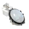 Natural Moonstone Gemstone Handmade 925 Sterling Silver Pendant 1.97" ETC-14267