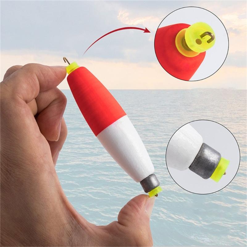 12Pcs Weighted Floats for Fishing Bobbers Fishing Foam Bobbers Fishing Corks Pegs Fishing Bobbers with Pipe Plugs