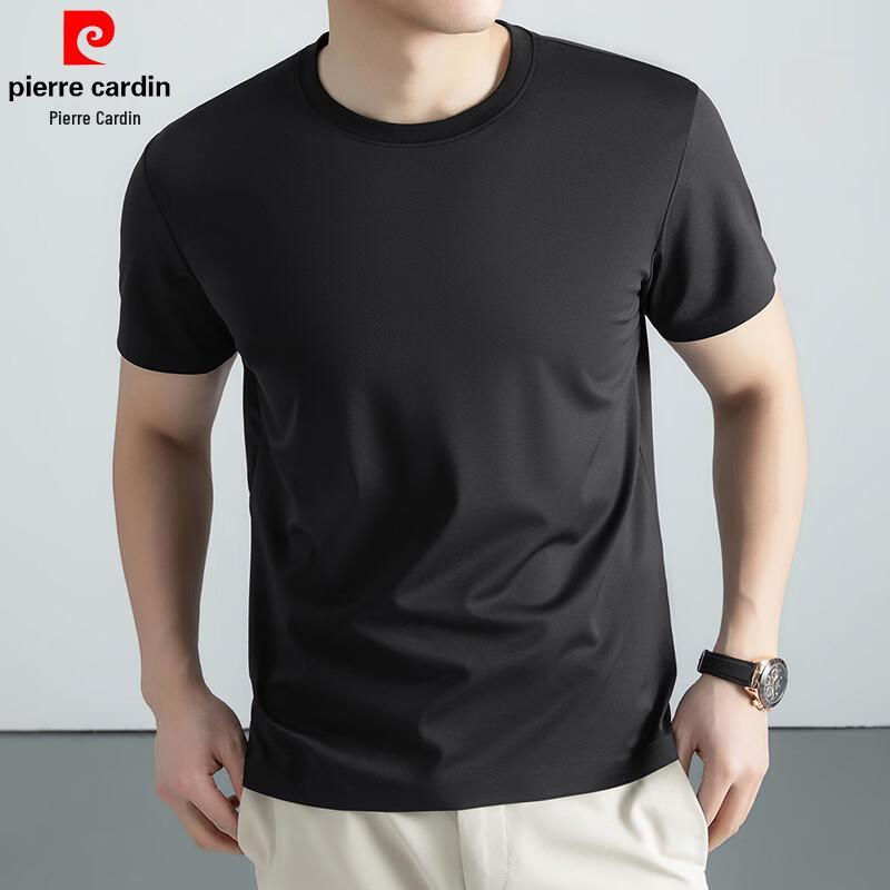 Pierre Cardin Men's Mulberry Silk Blend Short Sleeve T-Shirt