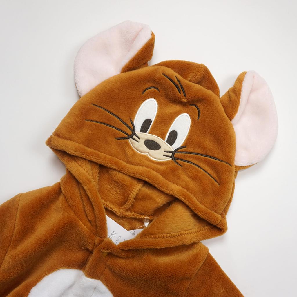 Tom and Jerry costume coveralls Fluffy fleece baby clothes for boys and girls