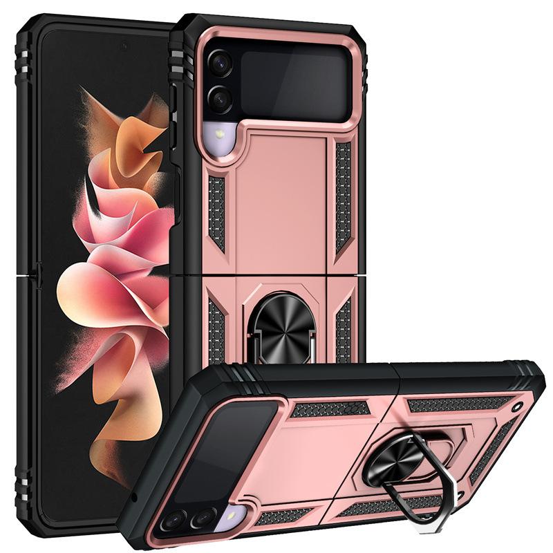 Suitable for Samsung Z Flip5 Sergeant Ring Anti Fall Protector Fold4 Folding Bracket Mobile Case