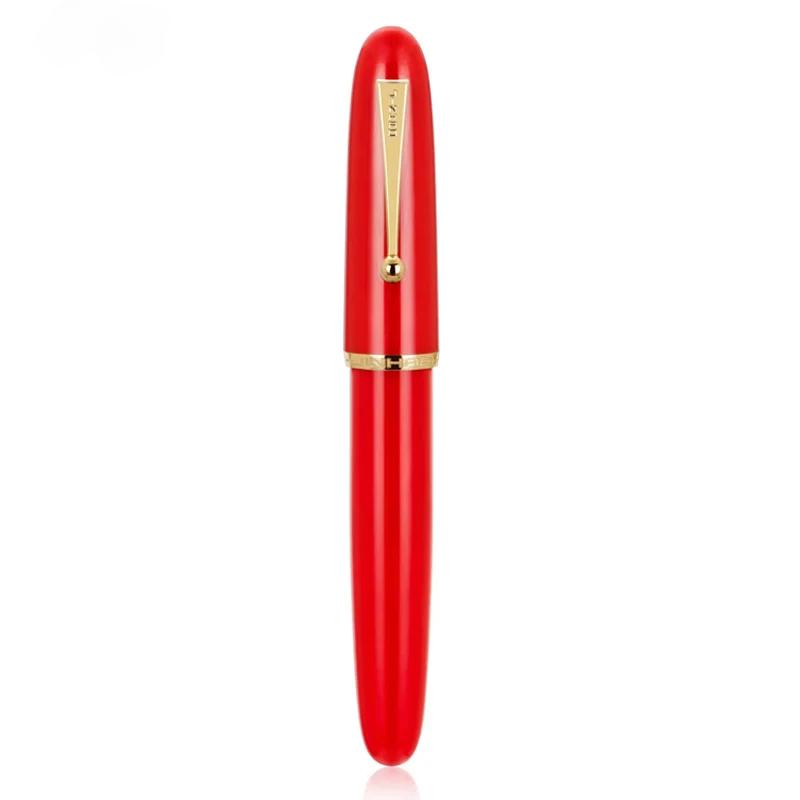 

JINHAO 9019 Heartbeat Nib Fountain Pen Resin Pen F/M Nib with Large Converter Stationery Office School Supplies Writing Pen (Red,F(Approx 0.5mm)) червоний