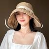 Large Brim Sunscreen Fisherman Hat Cloth Women Bucket Hat Casual Sun Protection Hat  Beach