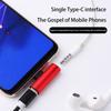 Usb Type-C To 3.5 Mm Headphone Metal Adapters Charging Splitter With Aux Audio Jack To Multiple Phone Models Charging/Music/Call