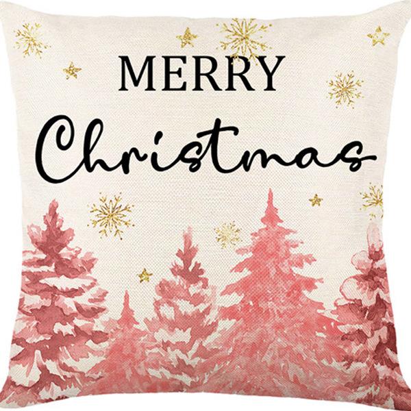 Pillow Case Home Decoration Snowman New Cartoon Christmas Sofa Yama Print Pillow Nordic Style Home