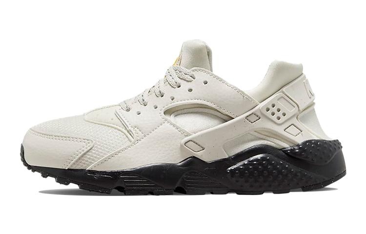 Nike Huarache Run  Light Bone Black  GS DQ1103-001 37.5