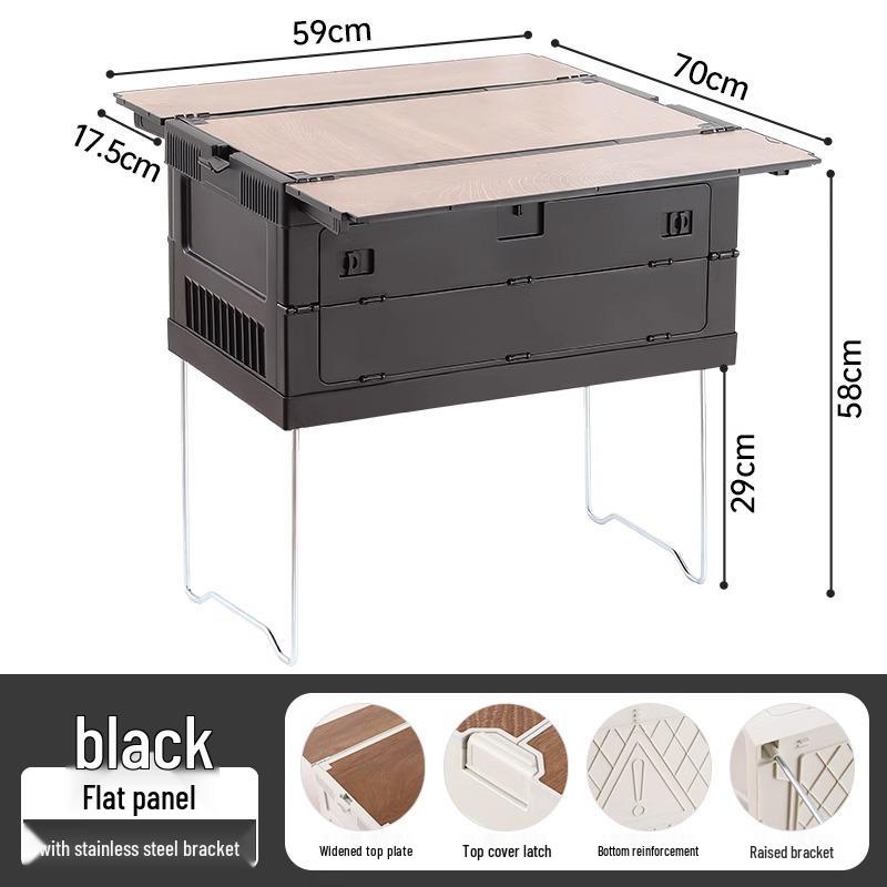 Camping Trunk Folding Storage Box for Outdoor and Picnic Organization