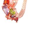 Mona Ohrschleifen Damen Creolen Trendiger Alltags Schmuck Roségold Farbe Helle Zirkonia Accessoires für Verlobung