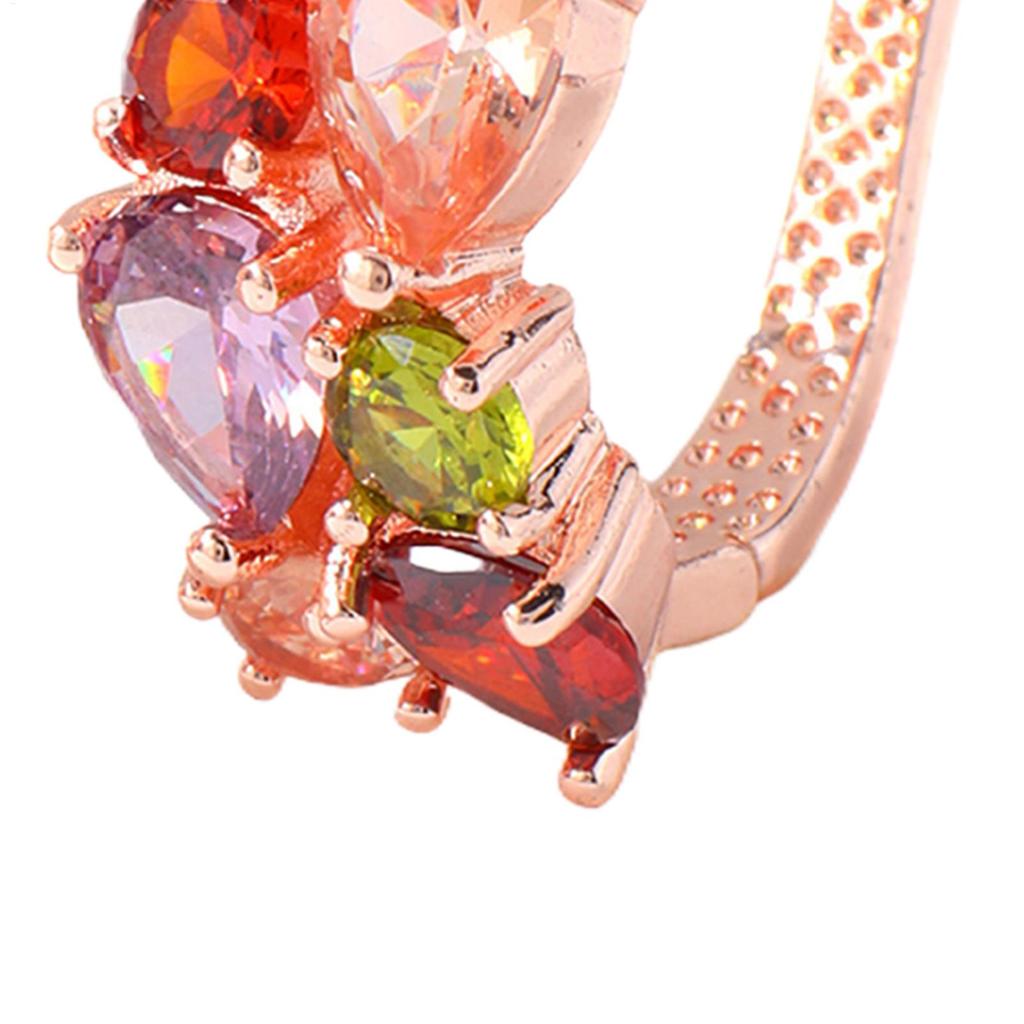 Mona Ohrschleifen Damen Creolen Trendiger Alltags Schmuck Roségold Farbe Helle Zirkonia Accessoires für Verlobung