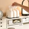 Cloud Lift Tissue Box Spring Mechanism Stylish Desktop Paper Holder for Living Room Home Decor Creative Ins Style