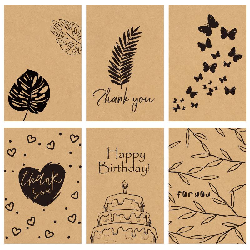 "Gold Stamped Greeting Card for Thanksgiving, Christmas, Holiday, or Birthday with Envelope"