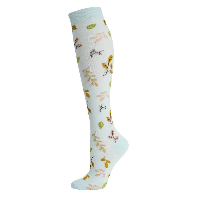 Compression Socks Sports Outdoor Running Jump Rope Yoga Unisex Calf Pressure Socks Stockings Compress Nylon
