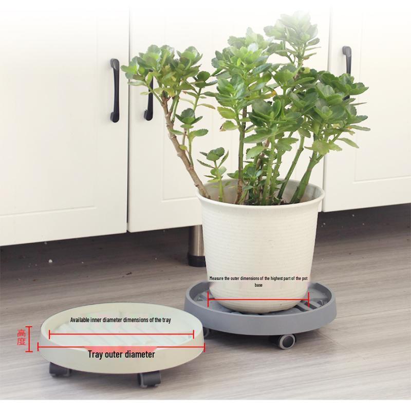 Lilang Gardening Rolling Plant Caddy Tray