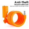Portable Bicycle Safety Lock Steel Cable Lock AntiTheft Elasticity Lock Road Bike Steel Wire Lock