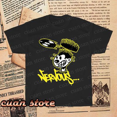 New Nervous Records Logo T-Shirt Funny Size S To 5XL