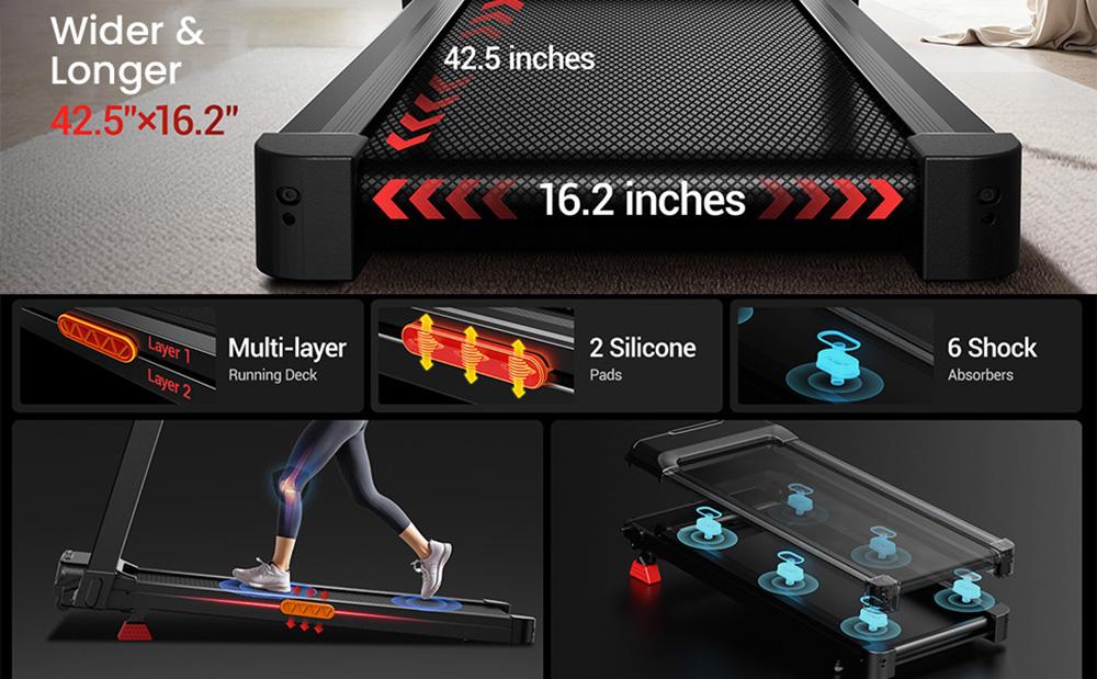 ROBORE L20 Treadmill with 15% Adjustable Incline