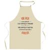 Kitchen Apron - An Aria Just As Great - Humorous Pattern - Durable Cotton - French Printing