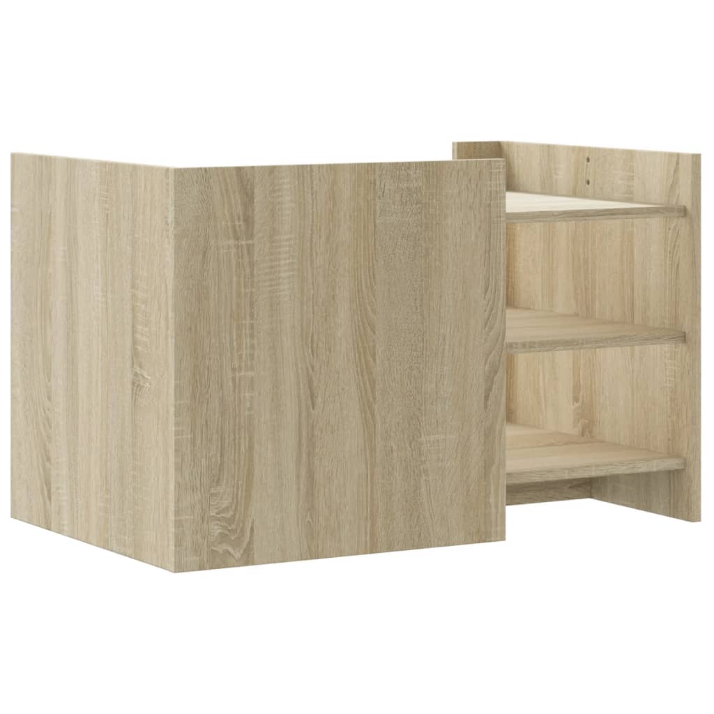 Coffee Table Sonoma Oak 80 x 50 x 50 cm Particleboard