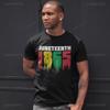Juneteenth 1865 Dripping June 19th T-Shirt Woman Man Vintage Beach Vacation Cotton S Camiseta
