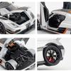 1:24 ONE-1 Miniature Toys Cars Alloy Diecast Models Pull Back Vehicles 4 Doors Opened Sports Car Toddler Toys For Kids Gifts