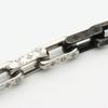 Used LOUIS VUITTON bracelet Monogram Chain M00687 metal 51.3g Silver black Accessories