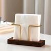 Wooden Tissue Box Gold Tissue Dispenser Decorative Napkin Holder  Restaurant