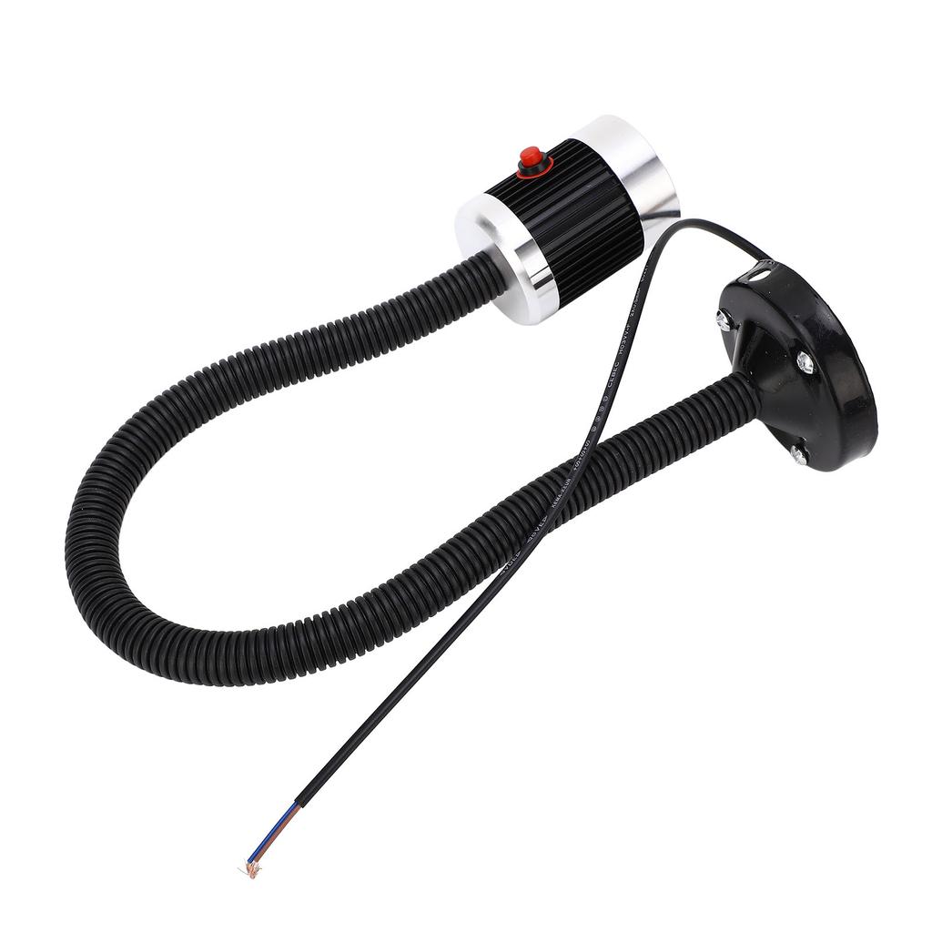 Round Magnetic Base Gooseneck Light Industrial LED CNC Machine Tool Lathe Work Lamp AC220V 3W
