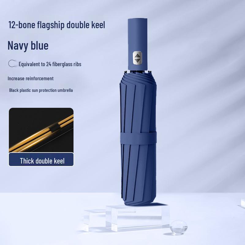 Очень большой автоматический складной зонт с защитой от УФ-лучей для солнца и дождя