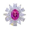 Zhuo Zhifan 2023 Luxury S925 Silver Oval Zirconia Diamond Ring for Women - Fashion Versatile