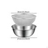 Stainless Steel Colander Basket and Bowl,Fine Mesh Strainer Basin Sturdy Food Strainers Set for